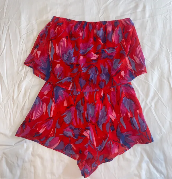 Petal Columbia Boutique Strapless Romper - Image 2