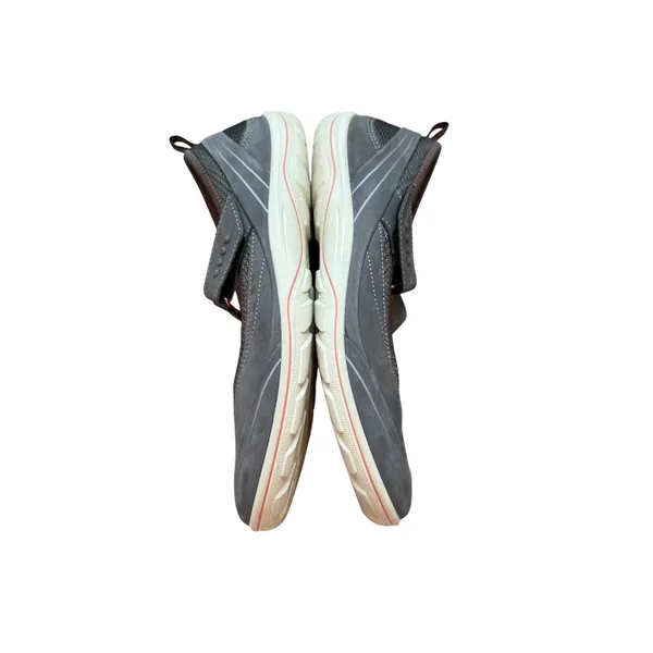 ECCO Mary Jane Sneakers Womens 38 Gray Coral Nubuck Mesh Walking Sport Flats - Image 2