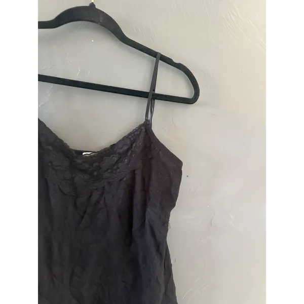 Maurices‎ Womens Black Lace Trim Adjustable Strap Camisole Tank Top XL - Image 2