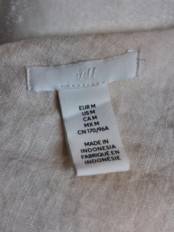 H&M Women's Cream Crop-top - Image 4
