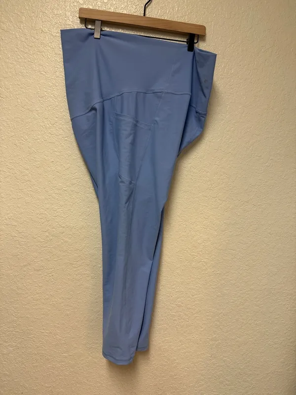 OLD NAVY Active Extra High-Rise Light Blue Powersoft Go-Dry Leggings Size XXL - Image 6