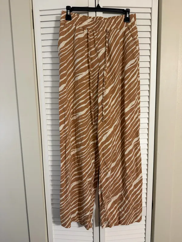 A New Day tiger striped linen pants - Image 2