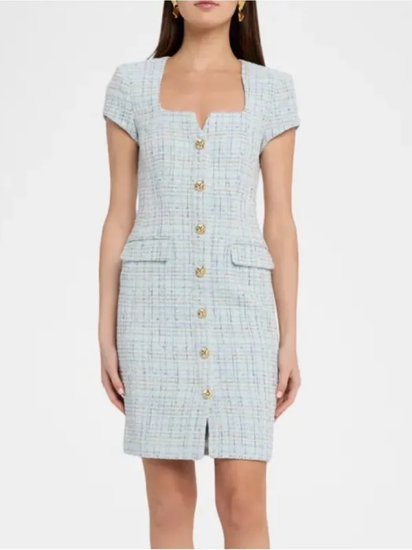 Generation‎ Love NEW!! Blue Sierra Tweed Dress - Image 2
