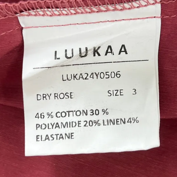 LUUKAA Sculptural Vest Meets Dress Size US 10 Dry Rose Lagenlook Avant‎ Garde - Image 5