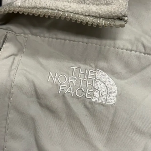 The North Face Denali Full Zip Polartec Fleece Jacket Light Grey S - Image 4
