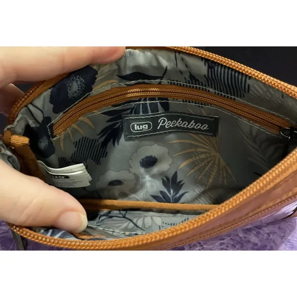 LUG‎ Peekaboo Pouch Wristlet Wallet RFID Burnt Orange Copper Travel Vacation - Image 3