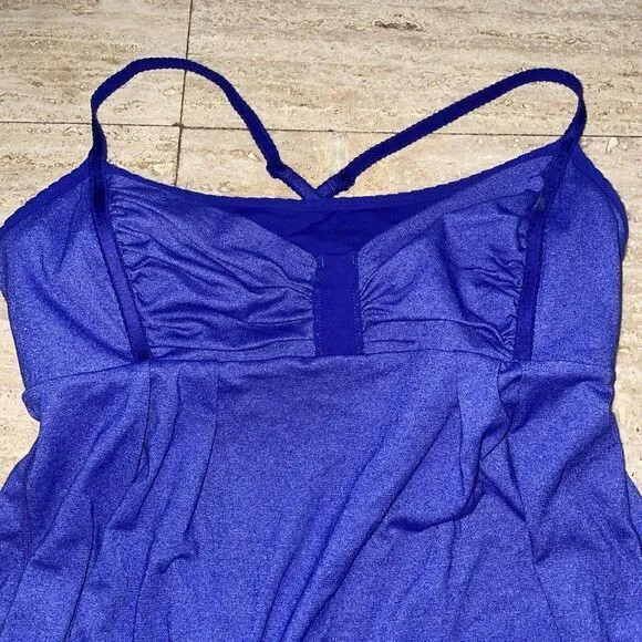 lululemon Tank pigment blue 8 Ruched Front‎ - Image 2