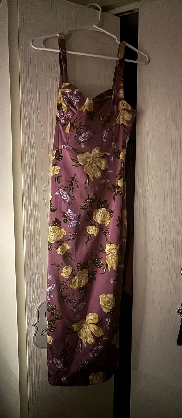 ZARA Bustier Slit Tank Midi Dress - Image 3