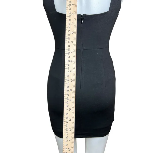 Design Lab by Lord & Taylor Black Sequin Geometric Bodycon Mini Dress Sz S - Image 7