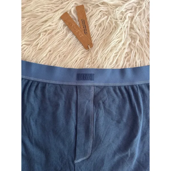 Skims Cotton Rib Loose Boxer Harbor Size Large - Image 4