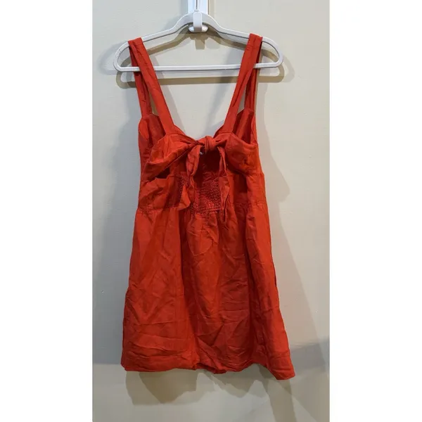 Anthropologie Maeve Twist-Front Mini Dress Linen‎ Size XL Sundress - Image 5