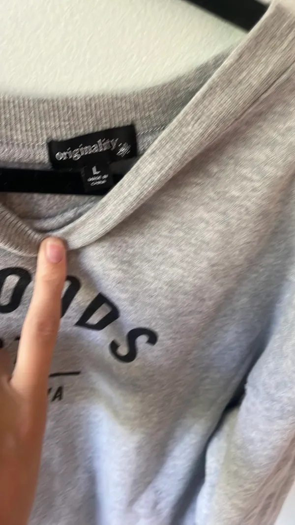 Dry Goods Sweatshirt Crewneck Grey Originality Oversized - Image 2