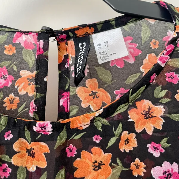 H&M Women’s Ruffle Trim Floral Midi Dress XS - Image 10