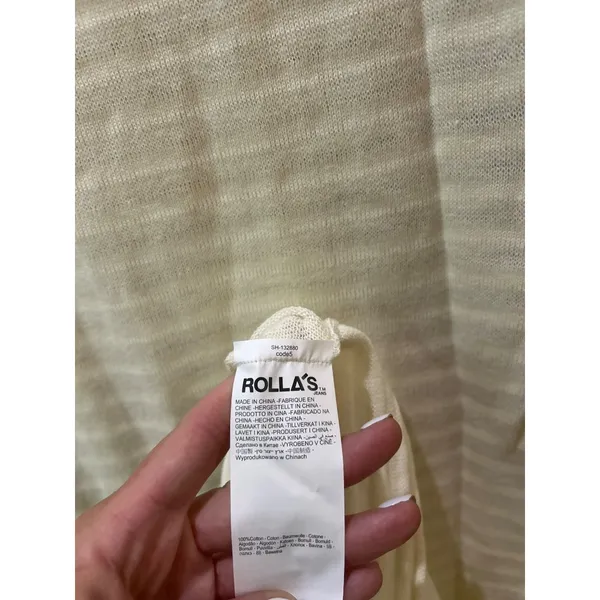 ROLLA'S Edgar Knit Maxi Dress Cream Womens Size Small - Image 9