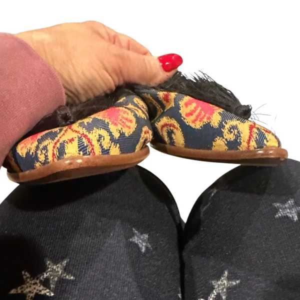 Nine West Ollial Tassel Vibrant Boho Pointed Mules Slides Shoes 8.5 - Image 7