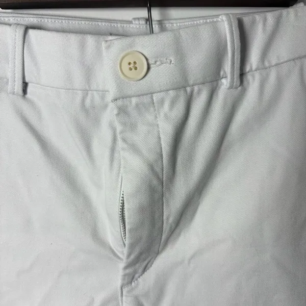 SPANX White Chino Pants with Zipper Detail, Size M - Image 3