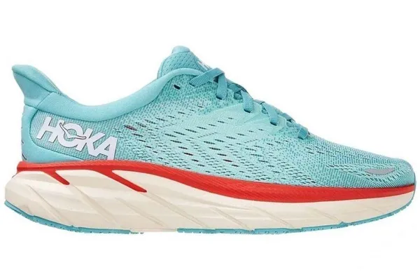 Hoka One One Clifton 8 Women's Aquarella, Eggshell Blue - Image 2