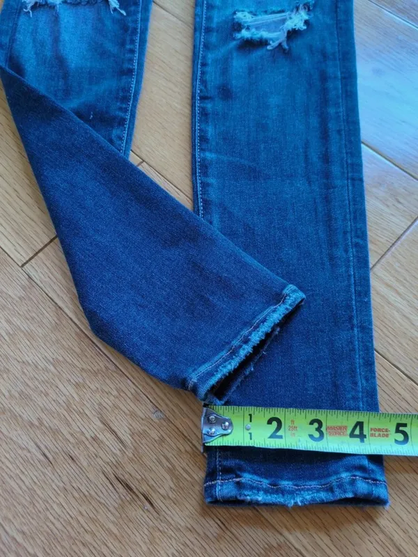 American Eagle Luxe Stretch Hi-Rise Jegging Womens 00 (24x30) Blue Denim Jeans - Image 10