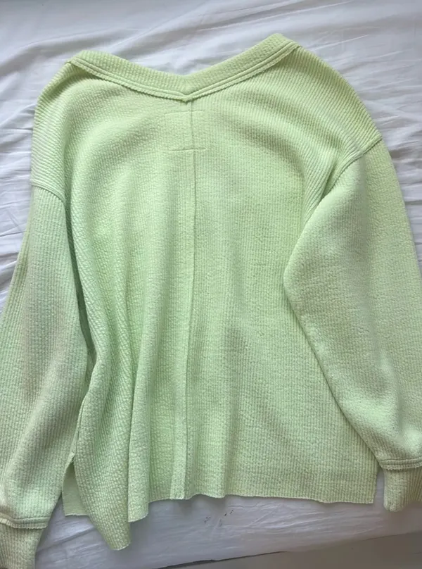 Lime Green Aerie Oversized Sweater - Image 3