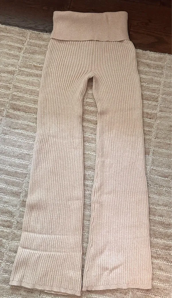 Aerie knit fold over waist pants - Image 2
