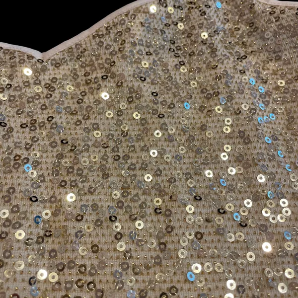 Express Sequin Tank Champagne / Gold Size XP - Image 5