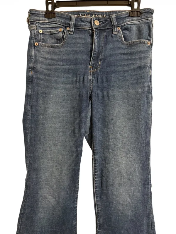 American Eagle Outfitters Indigo Flare Wide-Leg Jeans - Image 3