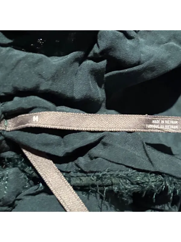 Anthropologie The Somerset Shine Mini Halter Dress In Dark Green Size M - Image 6