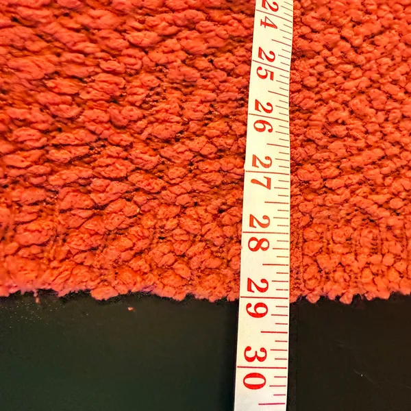 Umgee Large Rust Red Popcorn Knit Dolman Cardigan Sweater Warm Pockets - Image 7