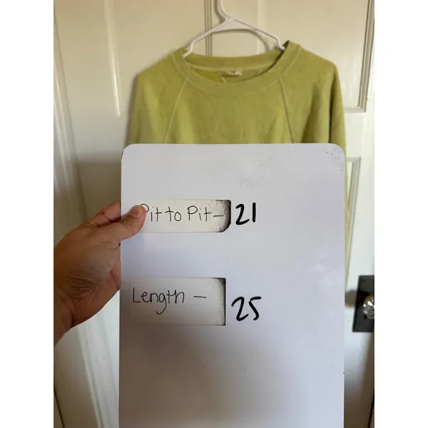 Free People FP Movement Metti chartreuse sweatshirt size‎ xs - Image 10