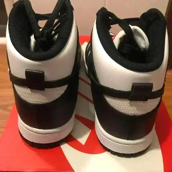 NIB Nike Dunk High Panda Black White Sneaker Shoe Women’s 8 Men’s 6.5 - Image 5