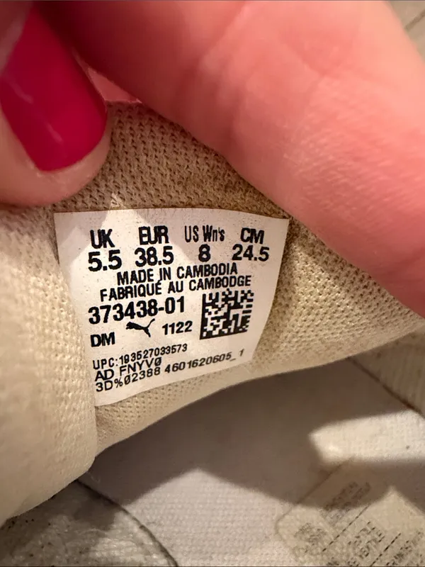 Puma Women’s White Cali Wedge Women's Wedge Sneakers Size 8 - C72-001 - Image 5