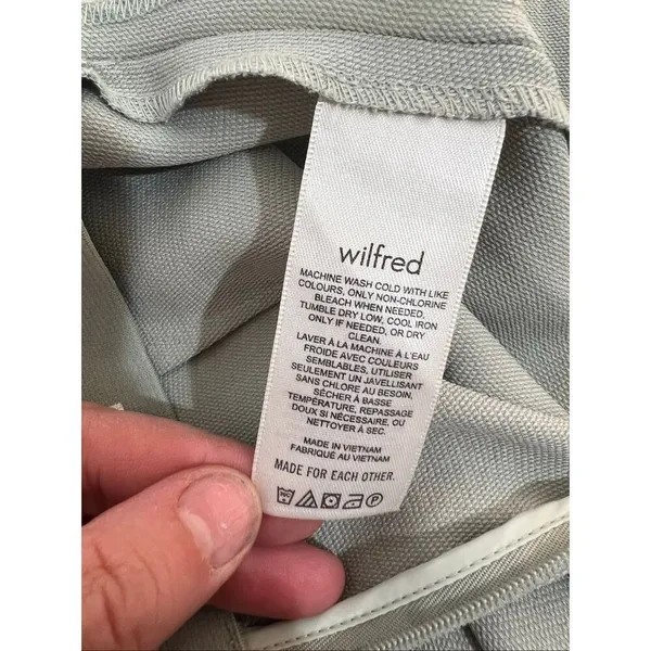 Aritzia Wilfred Cool Ice Mint Aperature Sleeveless Tie-Back Mini Dress Size 0 - Image 12
