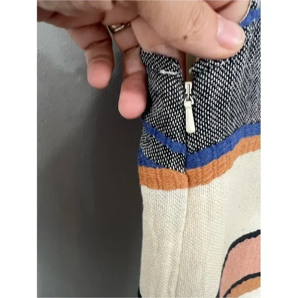 Holding Horses Dress Women 4 Multicolor Great Striped Fringe Boho Shift OB545952 - Image 6