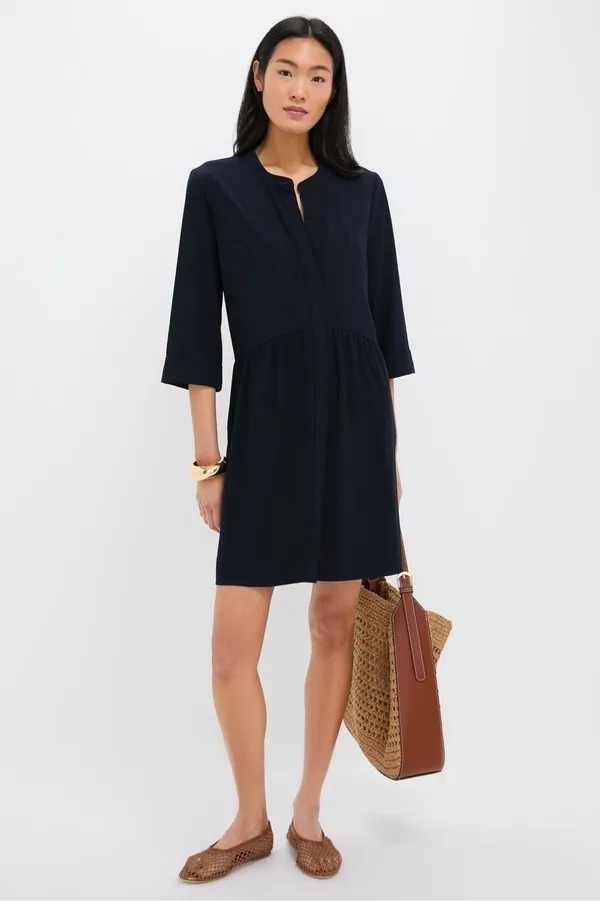 Tuckernuck Navy Royal Shirt Dress Size S - Image 2