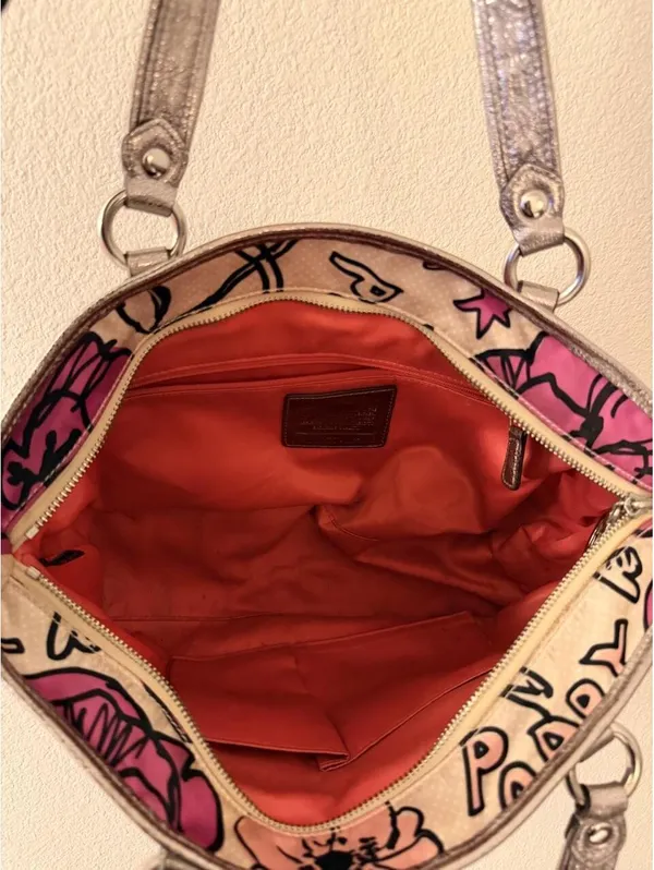 Coach Poppy Petal Print Rocker Satchel Bag 2010 - Image 3