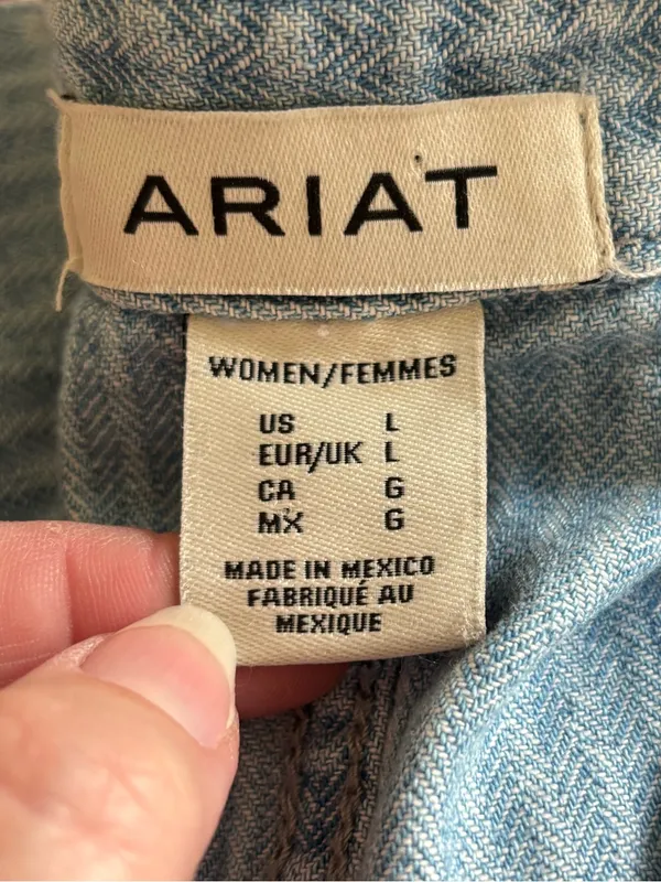NWT Ariat Herringbone Romper sz L - Image 3