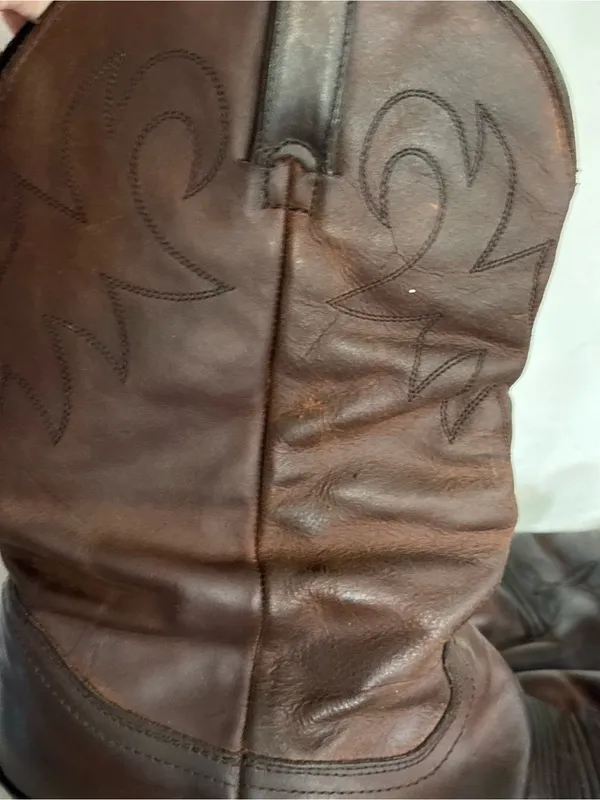 Vintage Durango Classic Brown Leather Western Boots - Image 2
