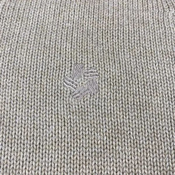 Lands' End V-Neck‎ Sweater Tan Size Large 14-16 Pullover Cotton Japan Classic - Image 2