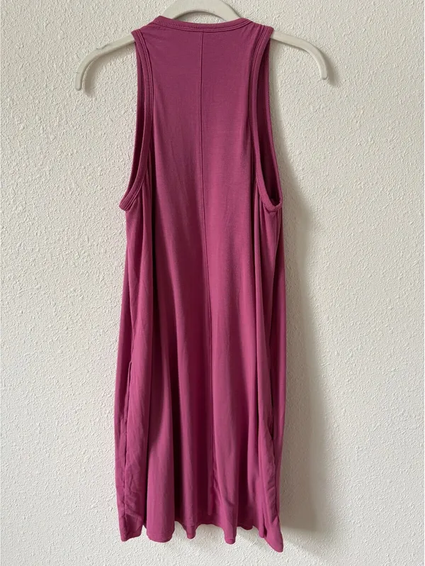 Shebird Pintuck Tank Bra Dress Pink Size 4 / Medium Colorful Comfy Coastal - Image 2