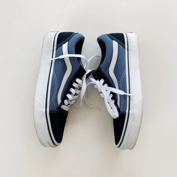 Vans Blue Suede Sneakers size 7 - Image 3