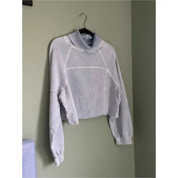 New Aerie New Heights Turtleneck Size XS Light Cloud Blue - Image 2