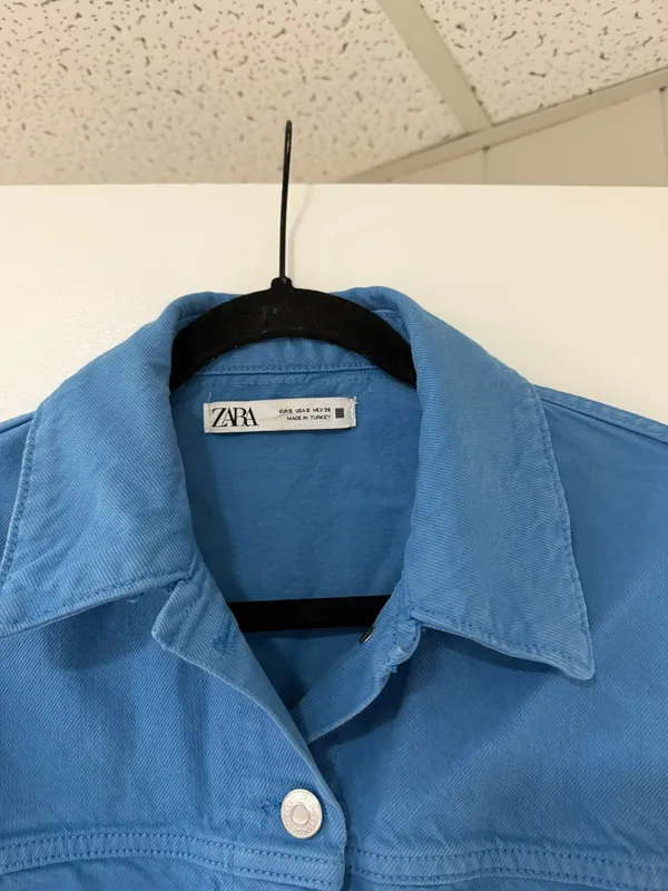 Zara Blue Denim Jacket - Image 3