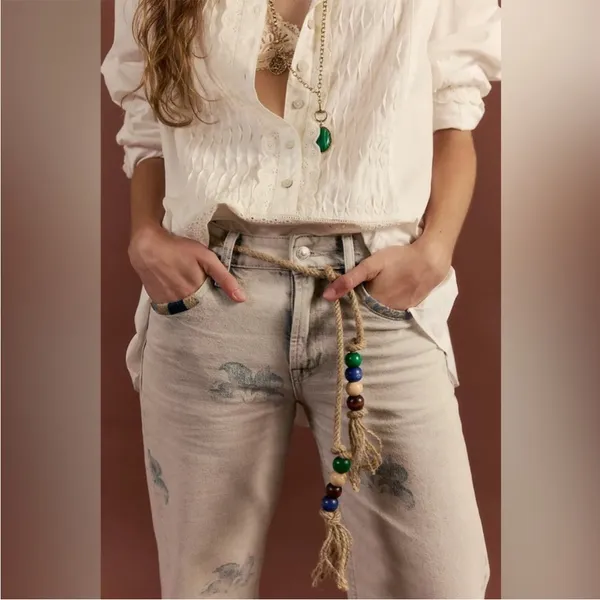 Free People Geranium Slouchy Straight Jeans- 29 - Image 3