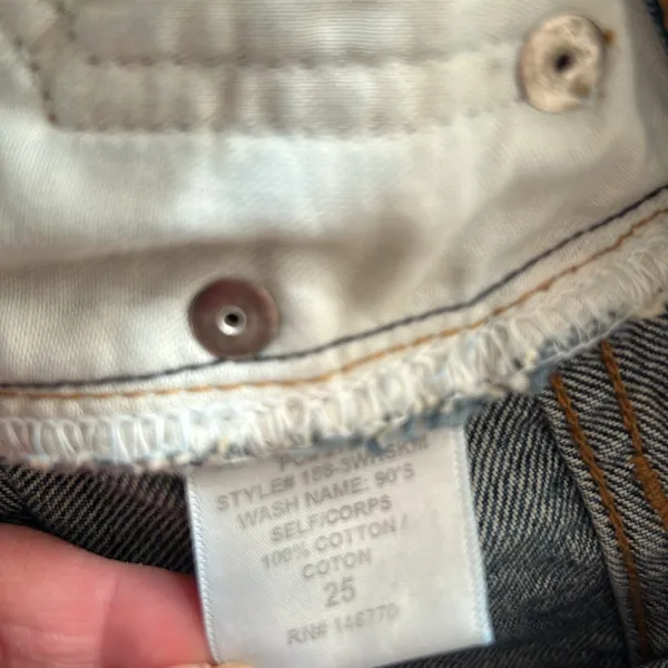 Re/done 90s Denim Vintage Mini Skirt size 25 - Image 5