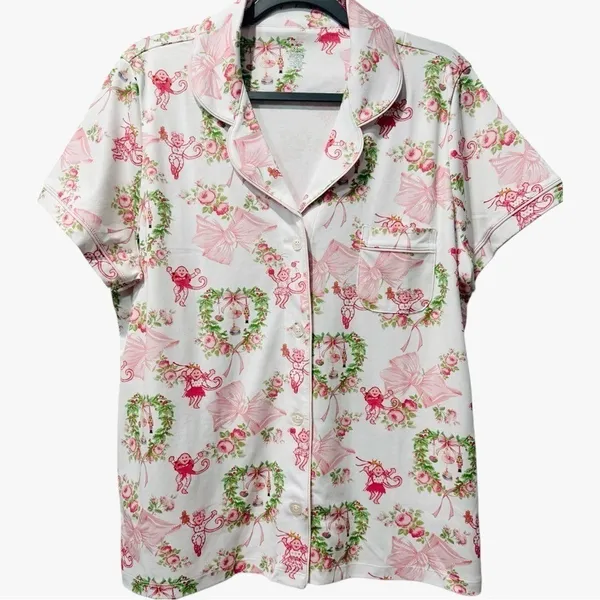 NEW Roller Rabbit Love Shack Fancy Monkey Beaux‎ Pajamas Set XL RARE NWT - Image 5