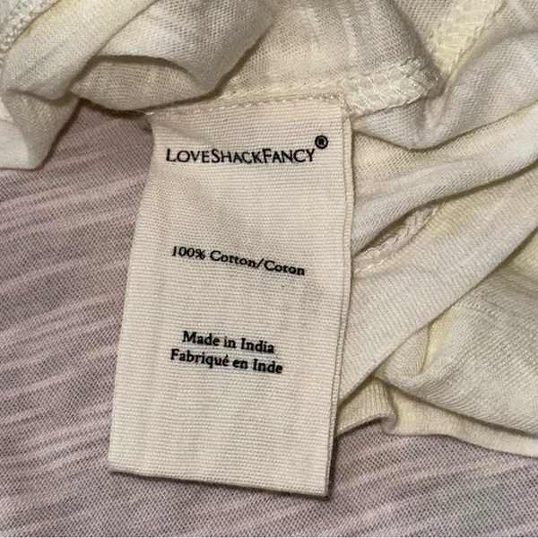 LoveShackFancy Women’s Size M Pastel Tie Dye Print Scoop Neck T-Shirt - Image 5