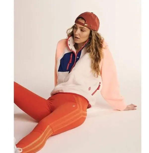 FREE PEOPLE Hit The Slopes Colorblock Pullover Sport Canvas Combo Size X-Small - Image 13