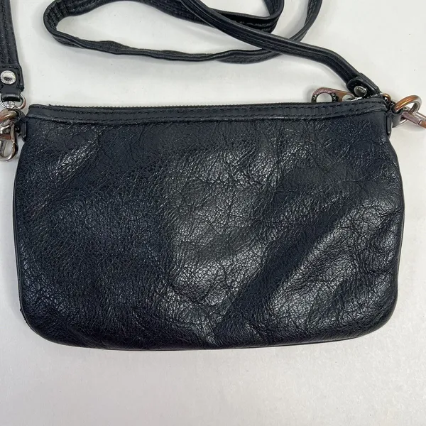 Marc By Marc Jacobs Black Pebbled Leather Adjustable Crossbody Messenger Bag - Image 7