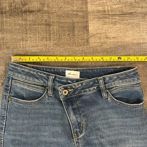 KANCAN Nava High Rise Straight Slim Leg Jeans in medium wash - Image 8