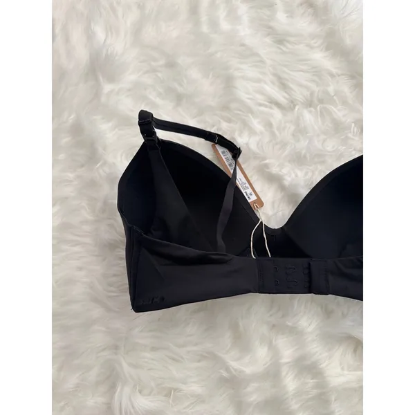 Skims Wireless Form Maternity T-Shirt Demi Nursing Bra Onyx Size 32D - Image 6